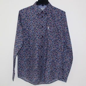 Ben Sherman Button Print Men's Shirt - Size Large